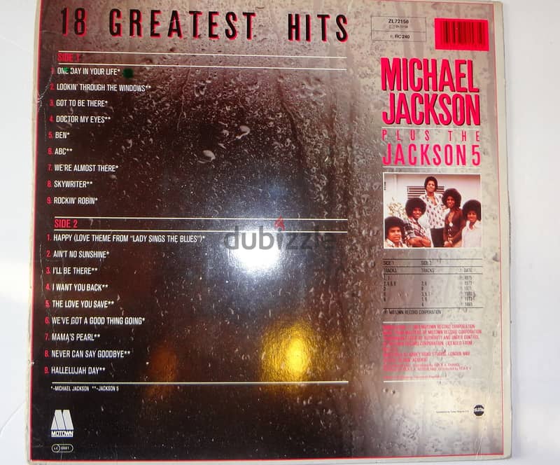 Michael Jackson Plus the Jackson 5 greatest hits vinyl 1