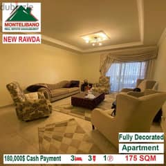 180000$!! Apartment for sale located in New Rawda