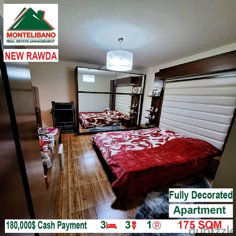 180000$!! Apartment for sale located in New Rawda 3