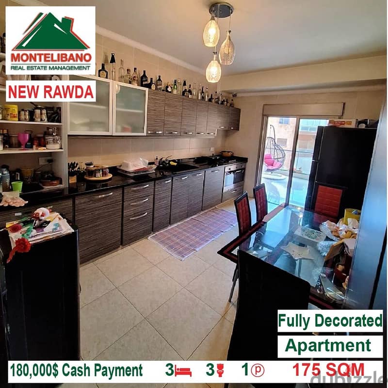 180000$!! Apartment for sale located in New Rawda 5