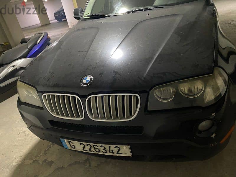 BMW X3 2010 black inside and outside, dwelib jded w manfoud, 0