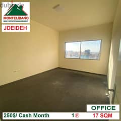250$!! Office for rent located in Jdeideh
