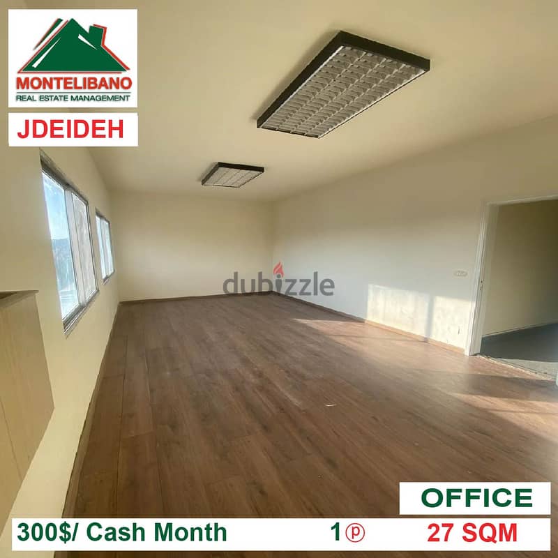300$!! Office for rent located in Jdeideh 1