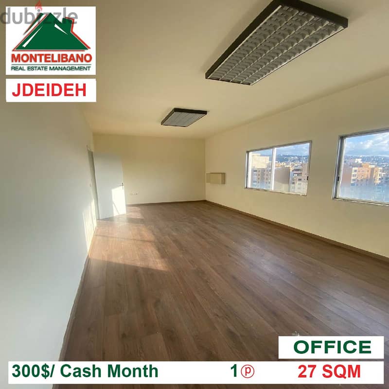 300$!! Office for rent located in Jdeideh 2