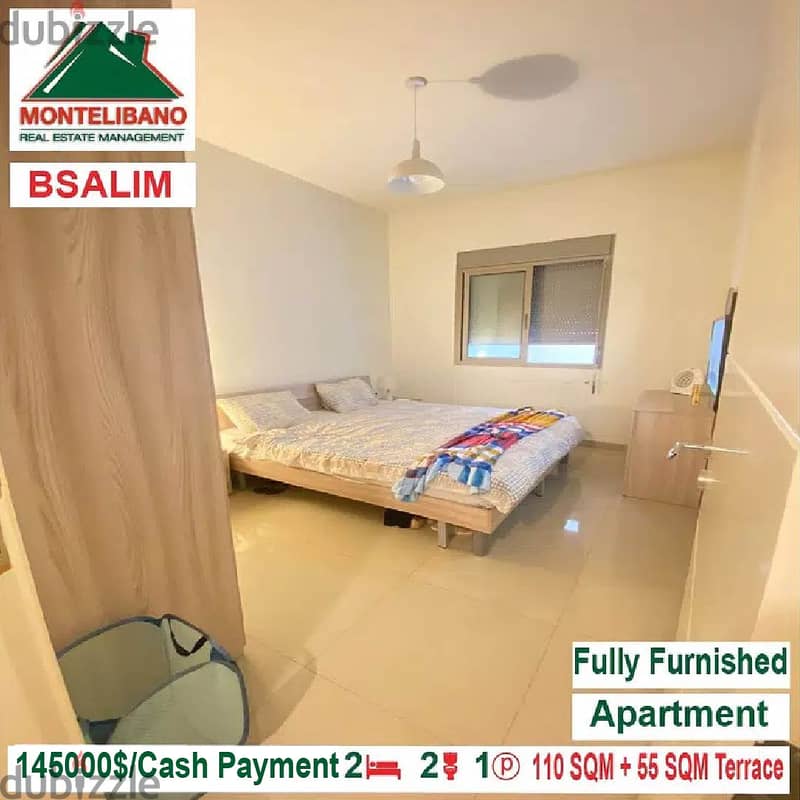 145,000$ Fully Furnished Apartment for sale in Bsalim!! 3