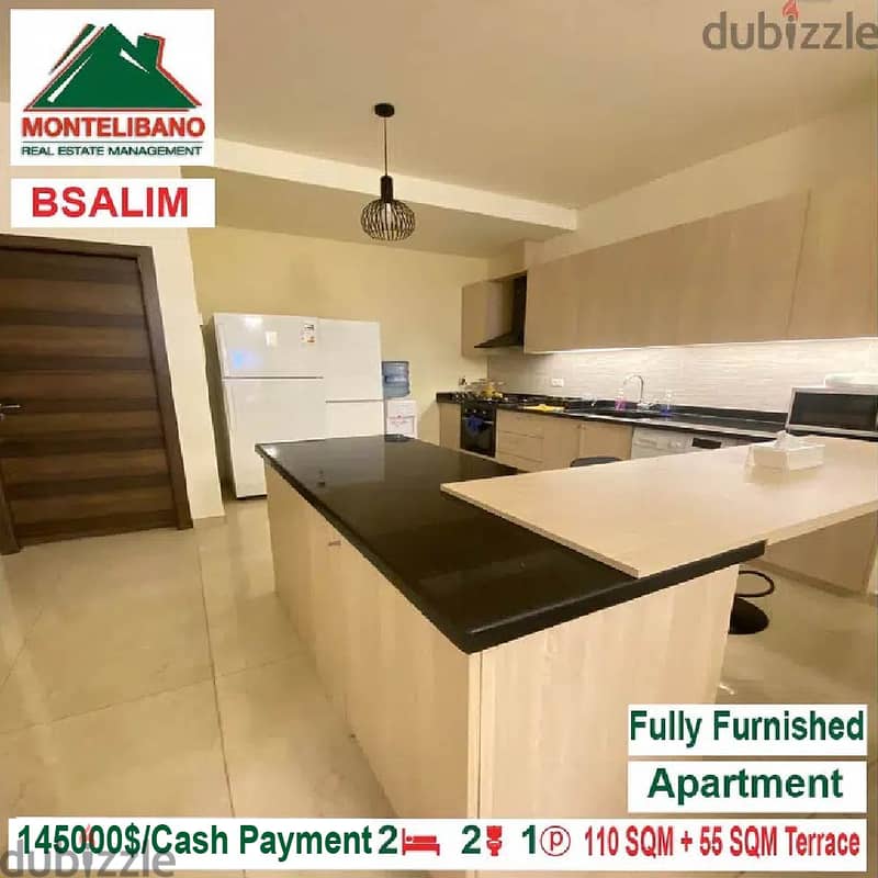 145,000$ Fully Furnished Apartment for sale in Bsalim!! 4