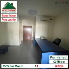 Office for rent in Mazraat Yachouh with a Prime Location!!!