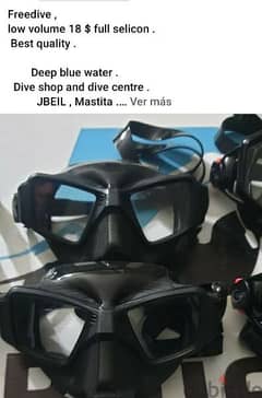 freedive low volume selicone mask templed glass 0