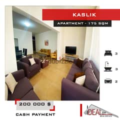 Fully furnished apartment for sale in kaslik 175 sqm REF#WT18112 0