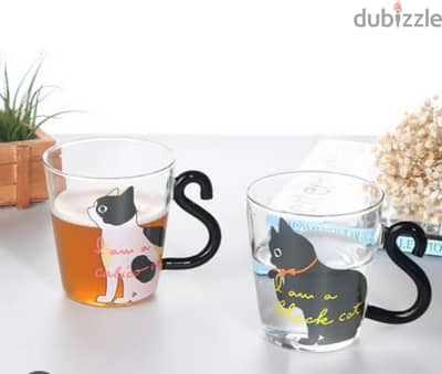 adorable kitty tail pirex mug 5$