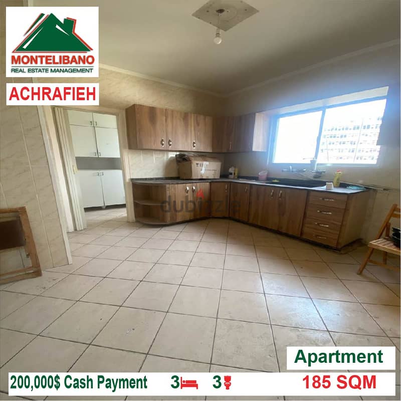 200,000$ Cash Payment!! Apartment for sale in Achrafieh!! 2