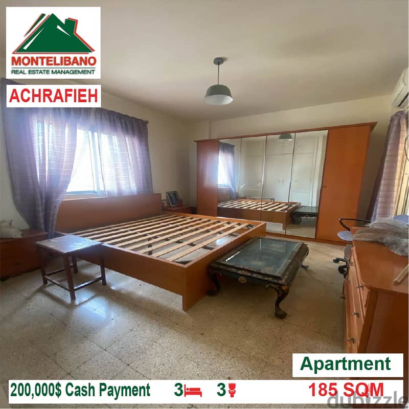 200,000$ Cash Payment!! Apartment for sale in Achrafieh!! 3
