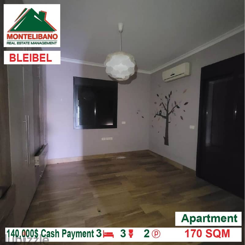 140,000$!! Apartment for sale located in Bleibel 5