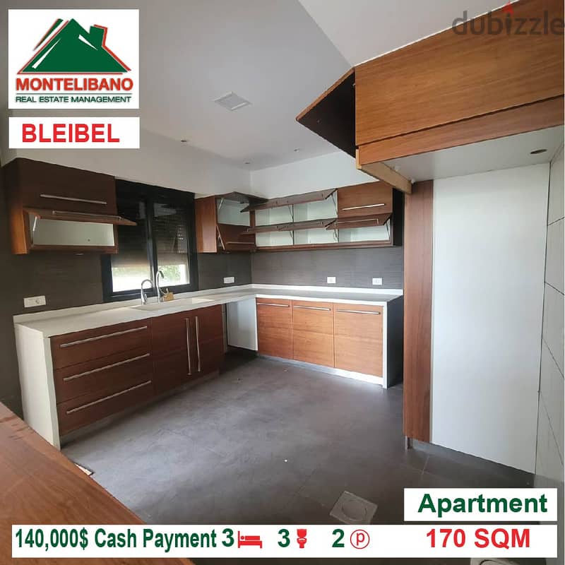 140,000$!! Apartment for sale located in Bleibel 6