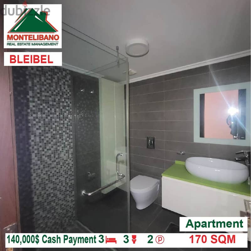 140,000$!! Apartment for sale located in Bleibel 8