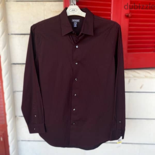 VAN HEUSEN Burgundy Shirt. 0