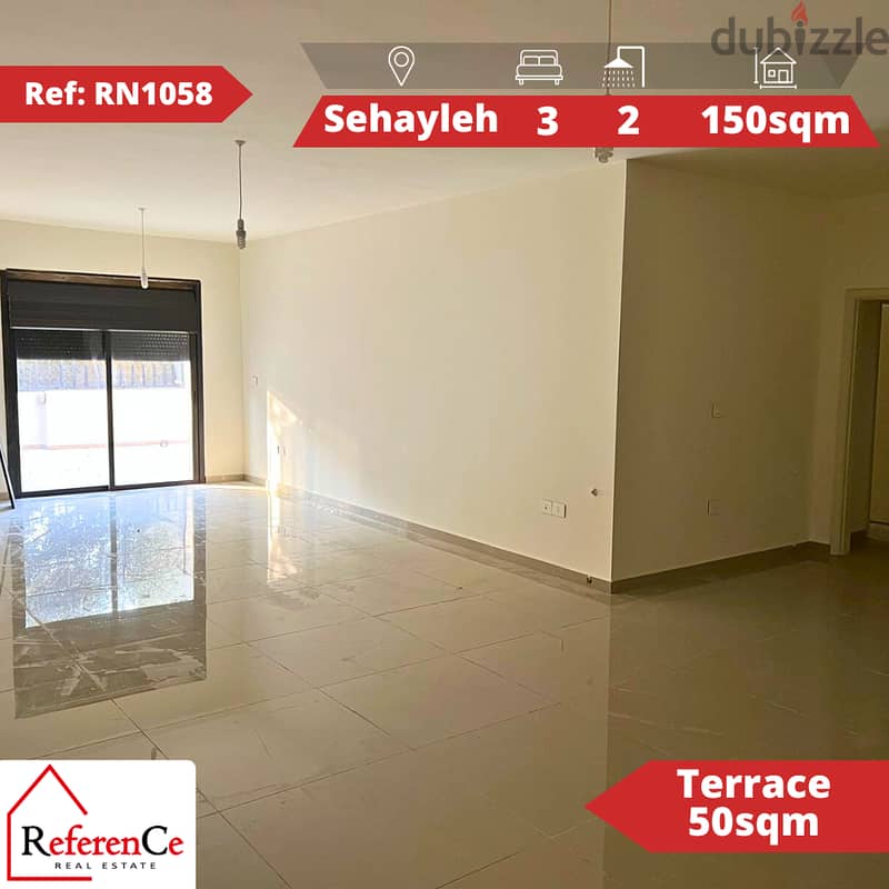Prime location apartment in sehayle with terrace موقع متميز في السهيلة 0