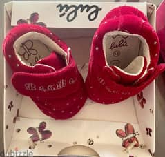 size 15 red velour medical girl baby shoes 0