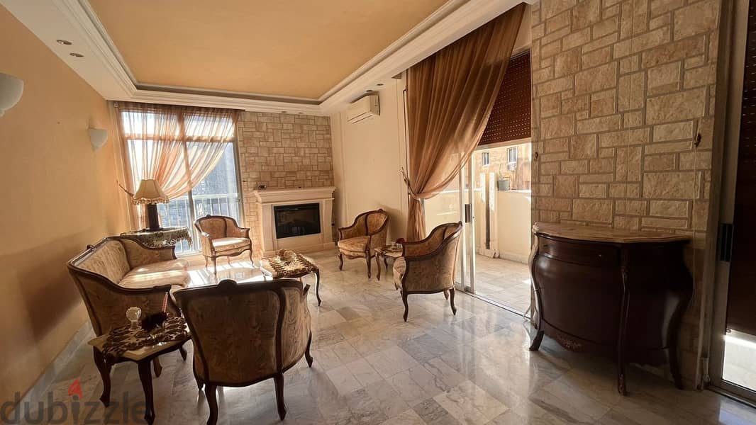 190 Sqm | Fully Furnished Apartment For Rent In Achrafieh , Sioufi 1