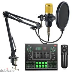 Multifunctional Live V9 Sound Card And Bm800 Suspension Microphone 0