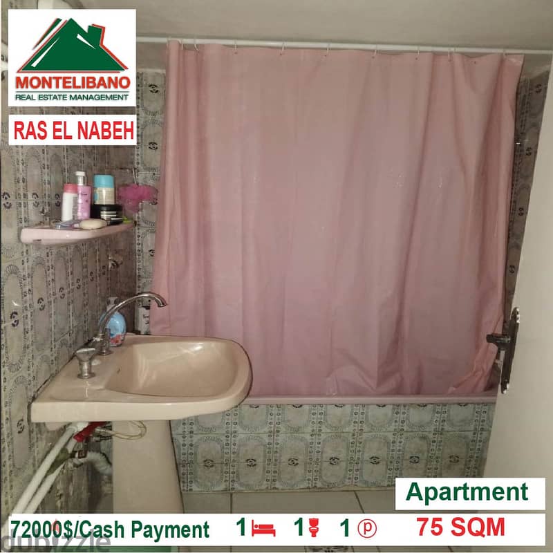72000$!! Apartment for sale located in Ras El Nabeh 2
