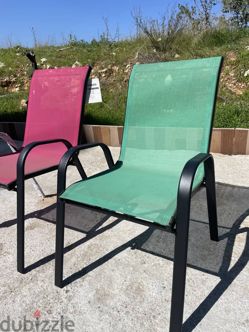 Outdoor Chairs, 5 colors available | كراسي خارجية، ٥ ألوان متوفرة 1