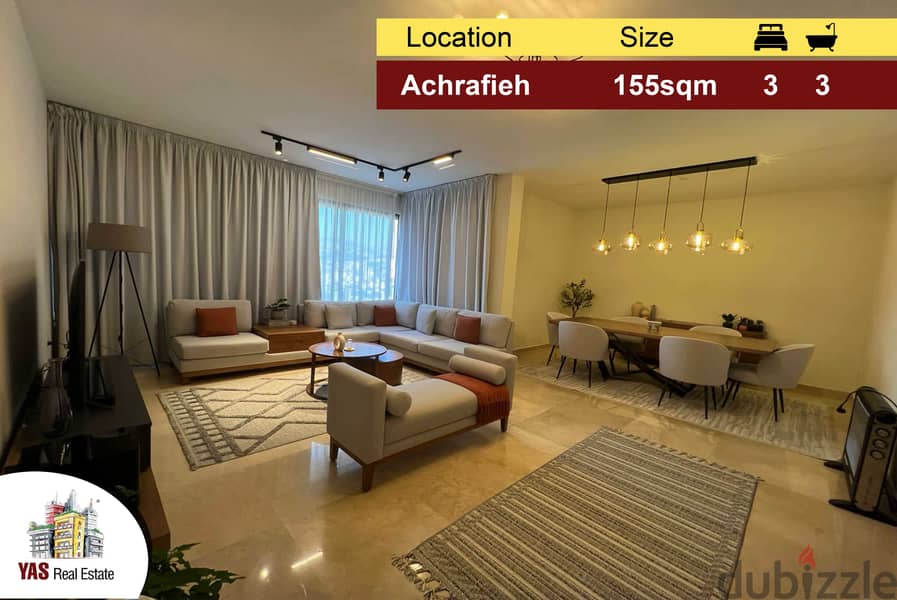 Achrafieh 155m2 | Luxury | Astonishing View | Great Apartment | PA | 0
