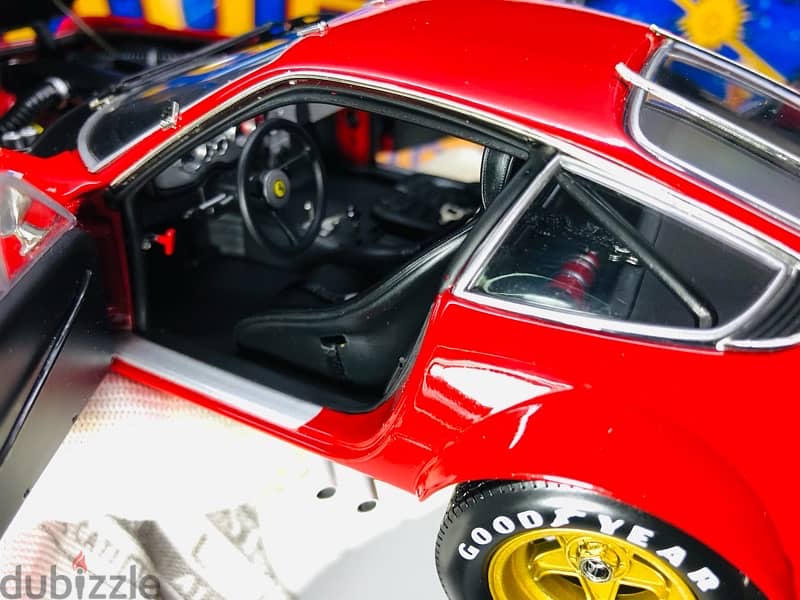 1/18 Full opening diecast Ferrari 365GTB/4 Competizione Plain Red 5