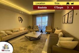 Baabda 173m2 | Brand New | Classy Area | Decorated | PA |