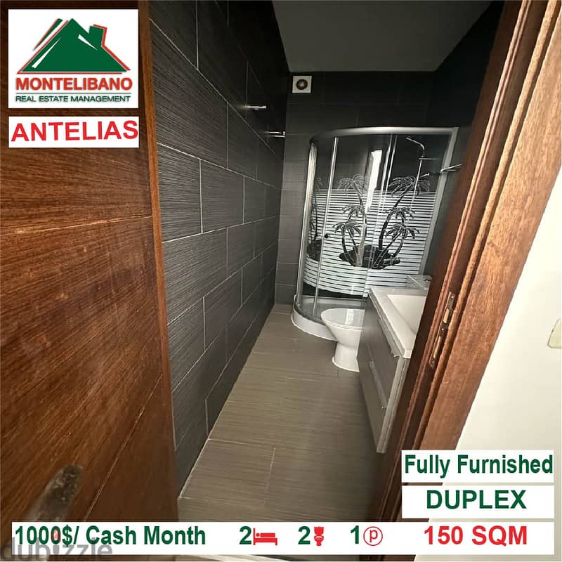 1000$/Cash Month!! Duplex for rent in Antelias!! 3