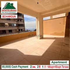 85000$!! Apartment + Terrace for sale located in Bchamoun