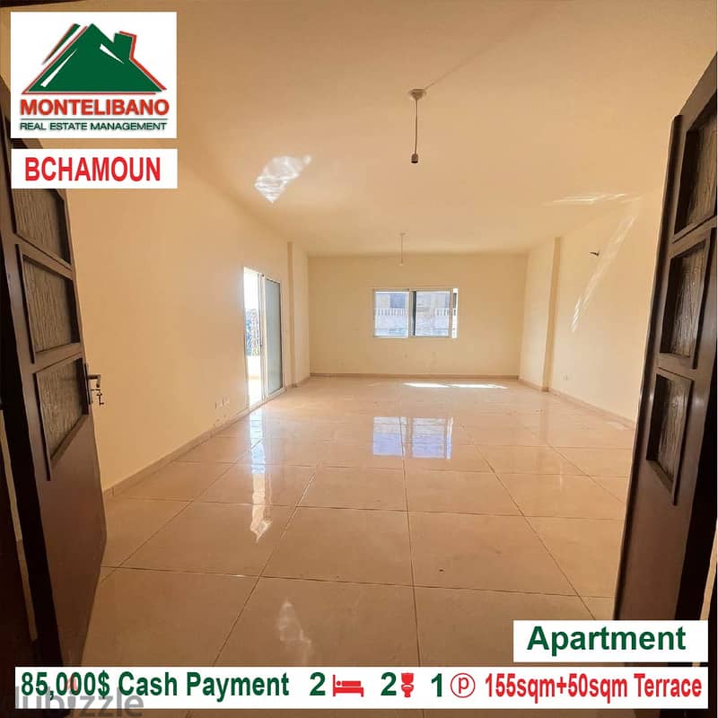 85000$!! Apartment + Terrace for sale located in Bchamoun 1