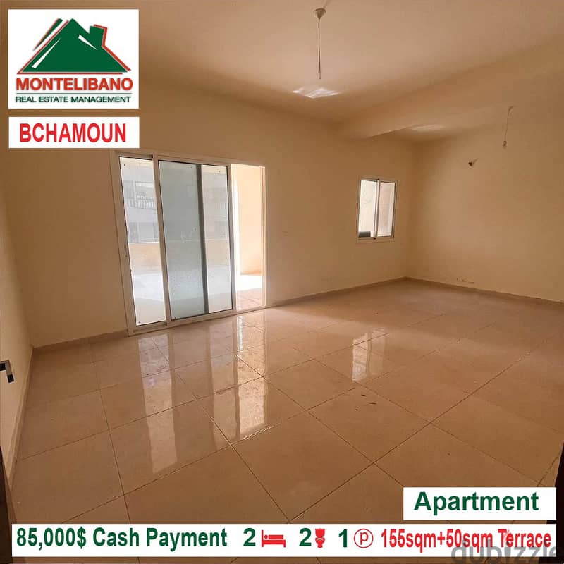 85000$!! Apartment + Terrace for sale located in Bchamoun 3