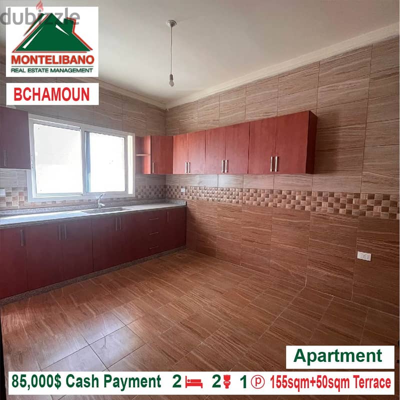 85000$!! Apartment + Terrace for sale located in Bchamoun 5