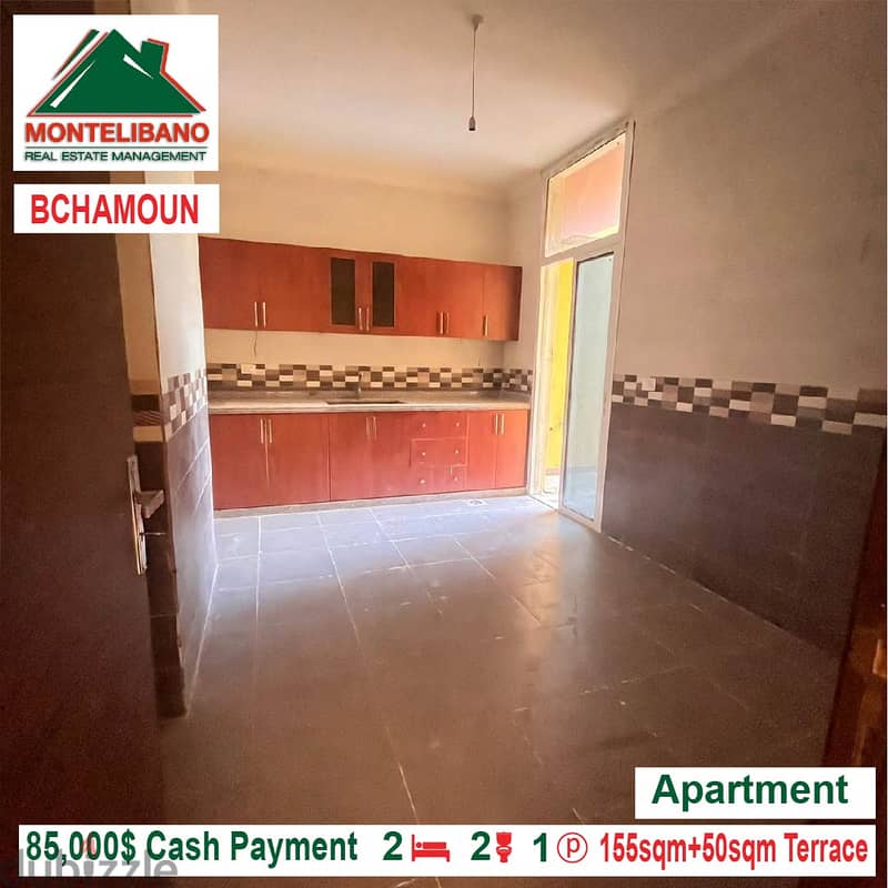 85000$!! Apartment + Terrace for sale located in Bchamoun 6