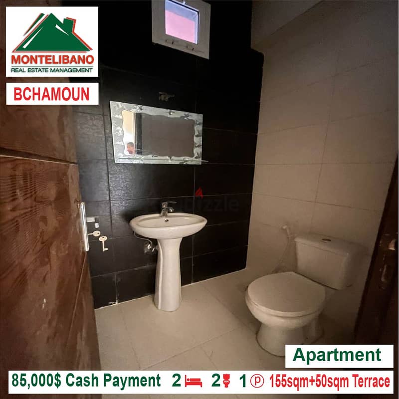 85000$!! Apartment + Terrace for sale located in Bchamoun 7