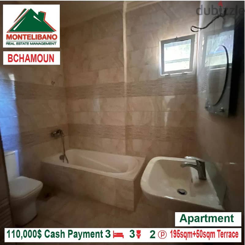 110,000$!! Apartment + Terrace for sale located in Bchamoun 4