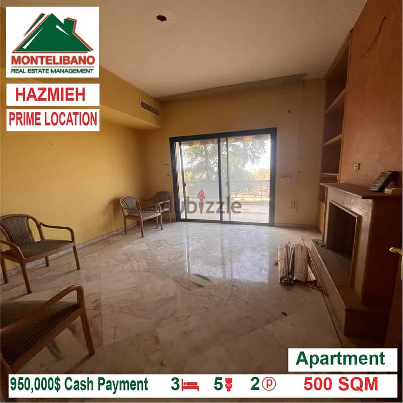 950000$!! Apartment for sale located in Hazmieh 1