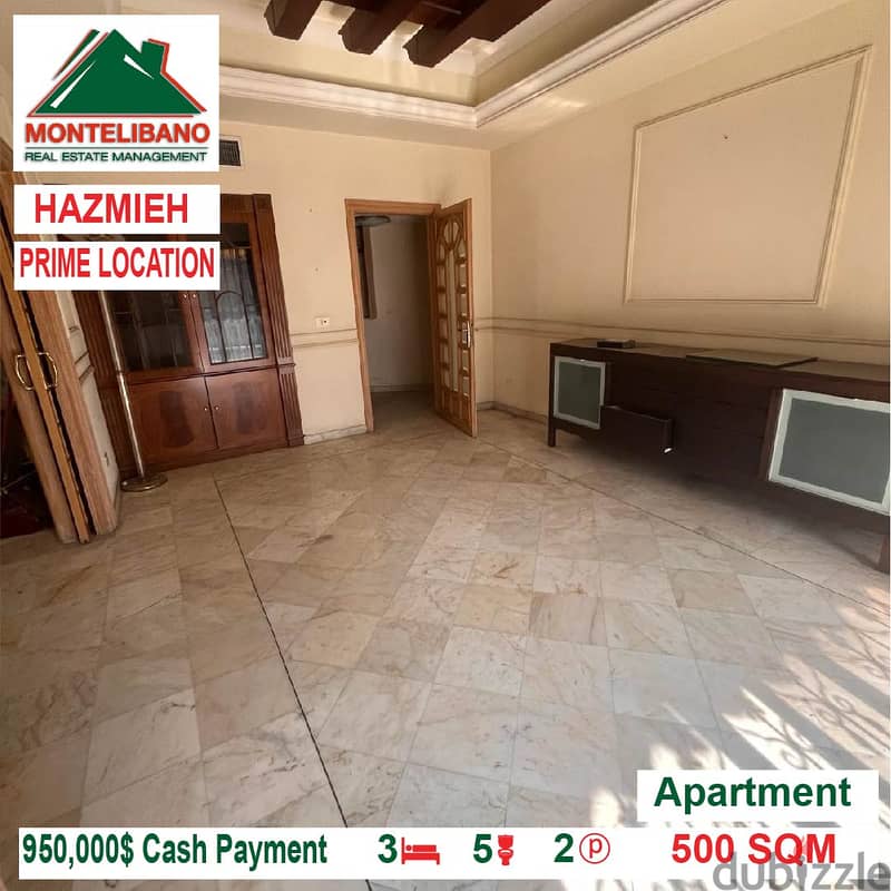 950000$!! Apartment for sale located in Hazmieh 3