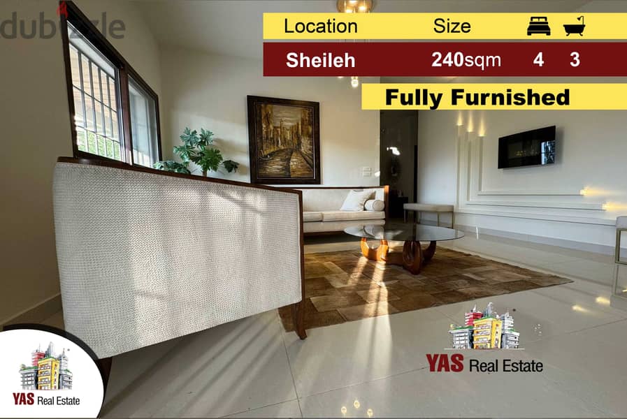 Sheileh 240m2 | 100m2 Terrace | Furnished | Brand new | Luxury | EL | 0