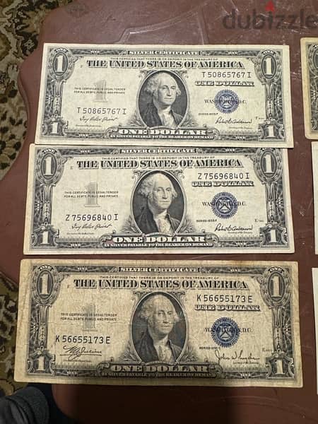 Old USD Banknotes 1$ / 2$ / 5$ 11