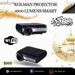 Kolman Projectors 4500 Lumens Smart