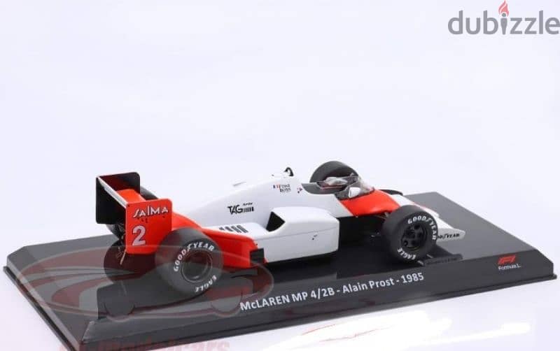 Mclaren MP4//2B (Alain Prost 1985) diecast car model 1;24. 4
