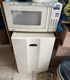 small frigo and microwave