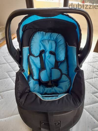 brand new car seat kinderide blue