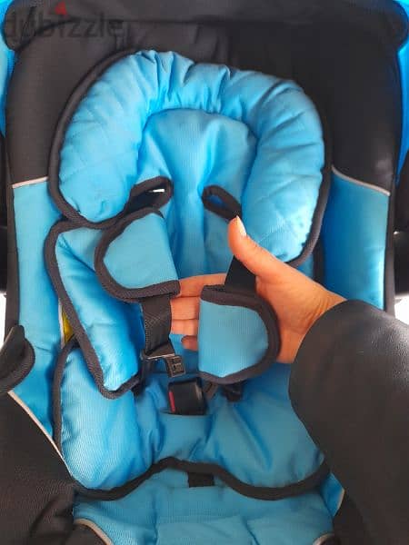 brand new car seat kinderide blue 1