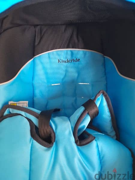 brand new car seat kinderide blue 2