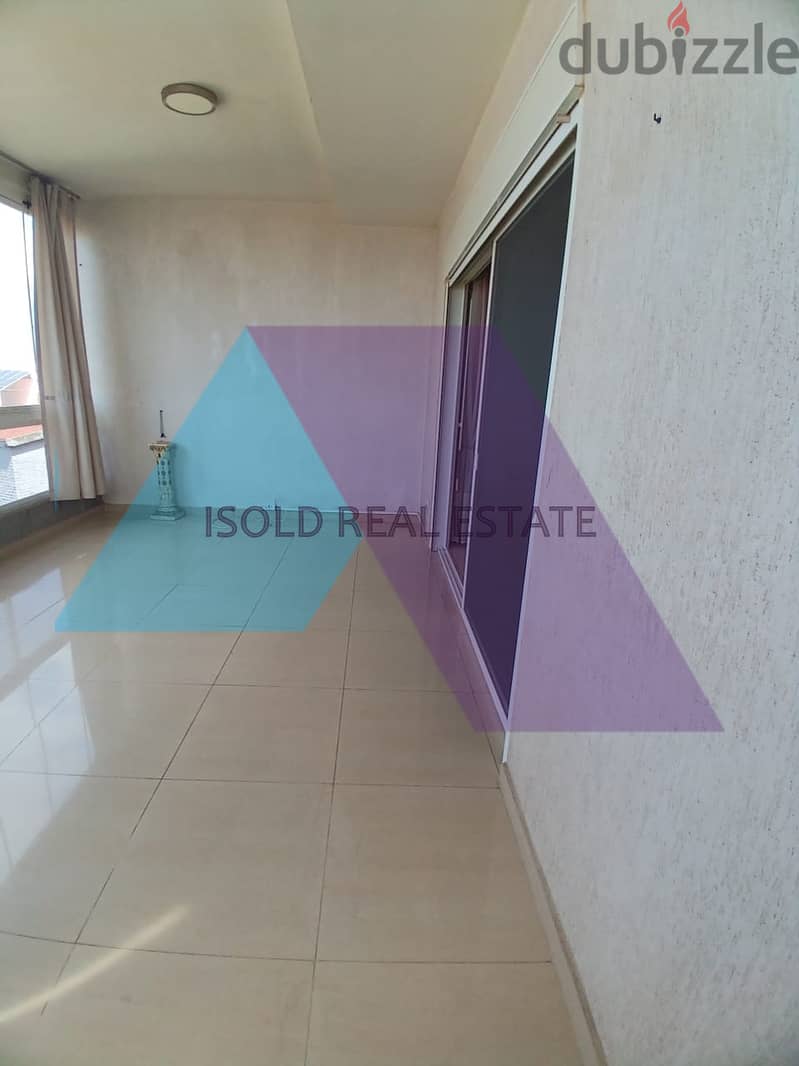 Semi-Furnished 200m2 apartment+open view for rent in Kennebet Broumana 1