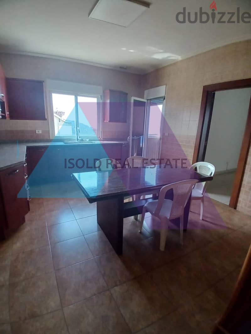 Semi-Furnished 200m2 apartment+open view for rent in Kennebet Broumana 3