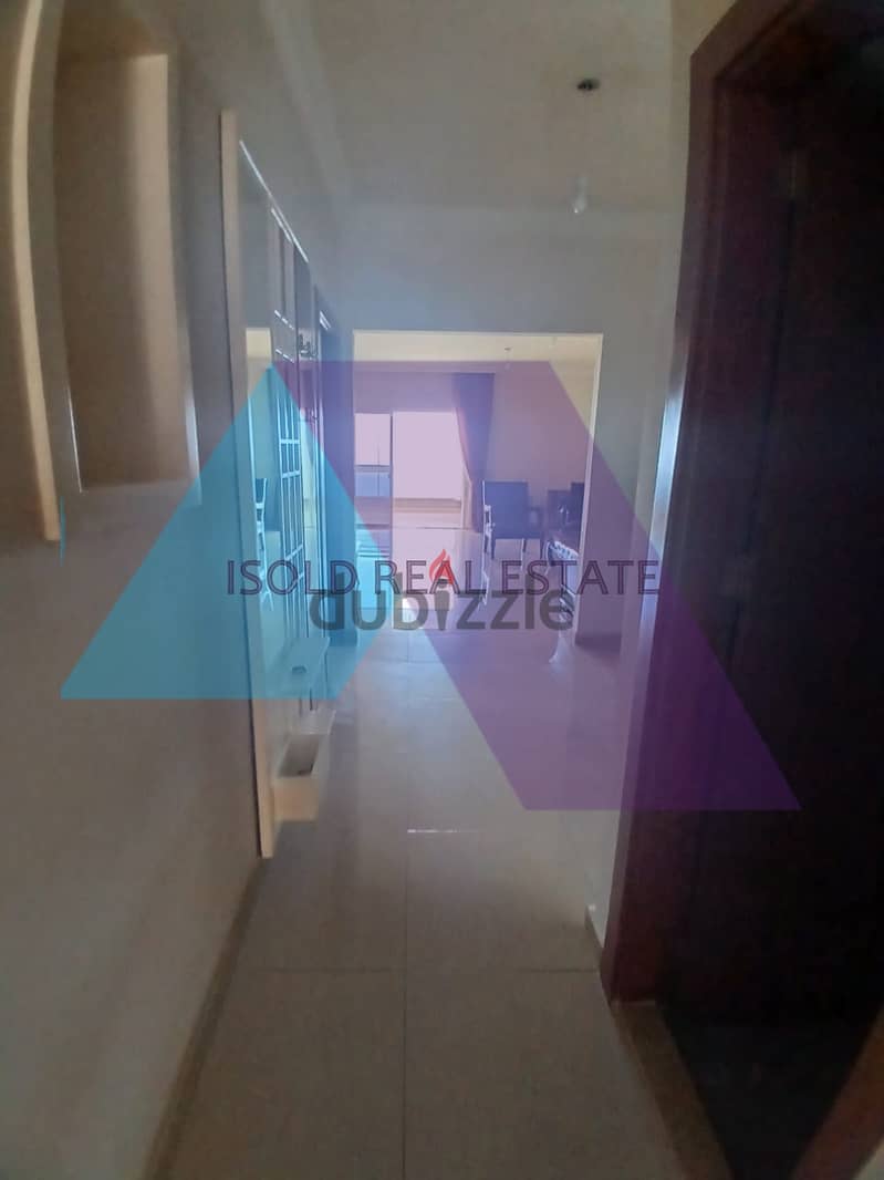 Semi-Furnished 200m2 apartment+open view for rent in Kennebet Broumana 7